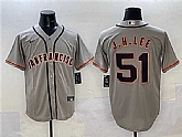 Men's San Francisco Giants #51 Jung Hoo Lee Gray Cool Base Stitched Jersey,baseball caps,new era cap wholesale,wholesale hats